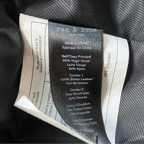 Rag and Bone Tailored Fit Single Button Wool Coat - 4 - Picture 15 of 17